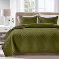 Quilts Queen Size - Ultra Soft Navy Blue Quilt Lightweight Microfiber Bedspreads, Classic Basket Weave Pattern Bedspread Bed Coverlet 3 Pieces for All-Season (1 Quilt, 2 Pillow Shams) | Breathable material, Easy care
